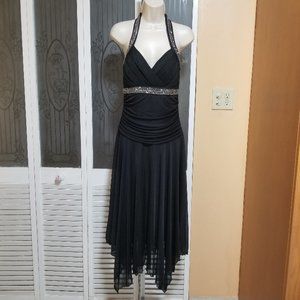 Trixxi Ladies Sexy Halter Rhinestone Dress
